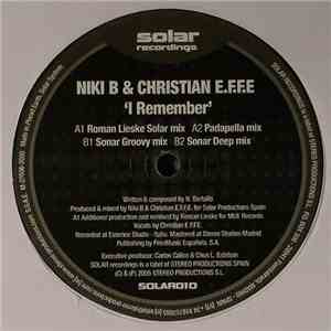 Niki B & Christian E.F.F.E - I Remember