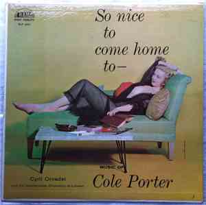 Cyril Ornadel And His Westminster Orchestra Of London - So Nice To Come Home To